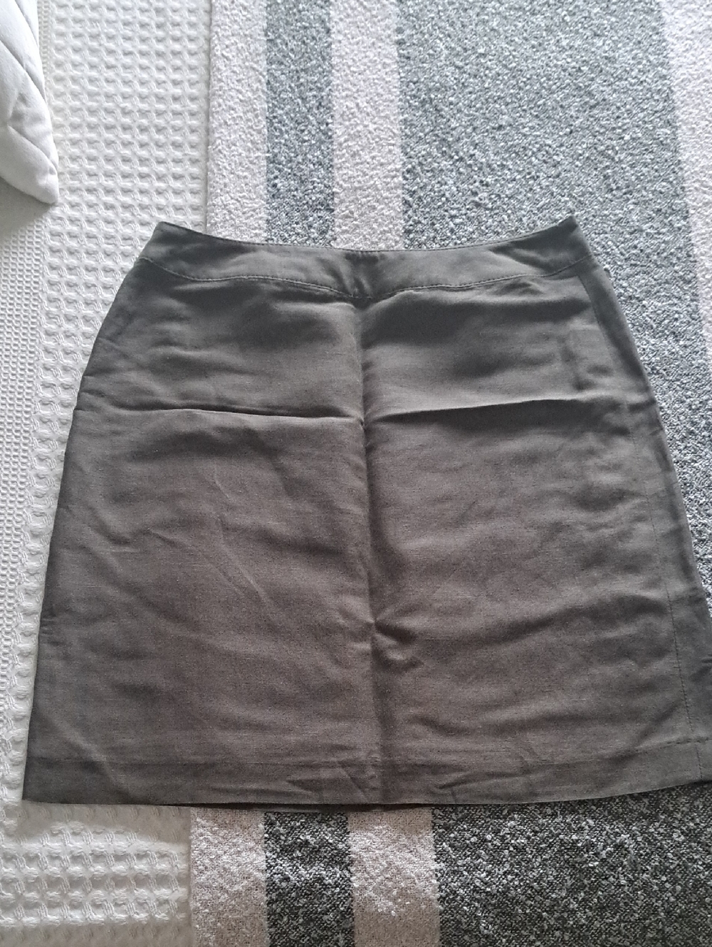 Petite Sophisticate Olive Gray Pencil Skirt